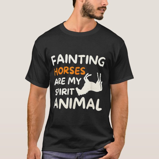 Fainting Horses Are My Srit Animal Funny Farm Hors T-Shirt (Vorderseite)
