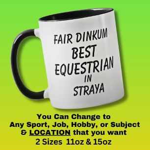Fair Dinkum BESTER REITER in Australien Tasse