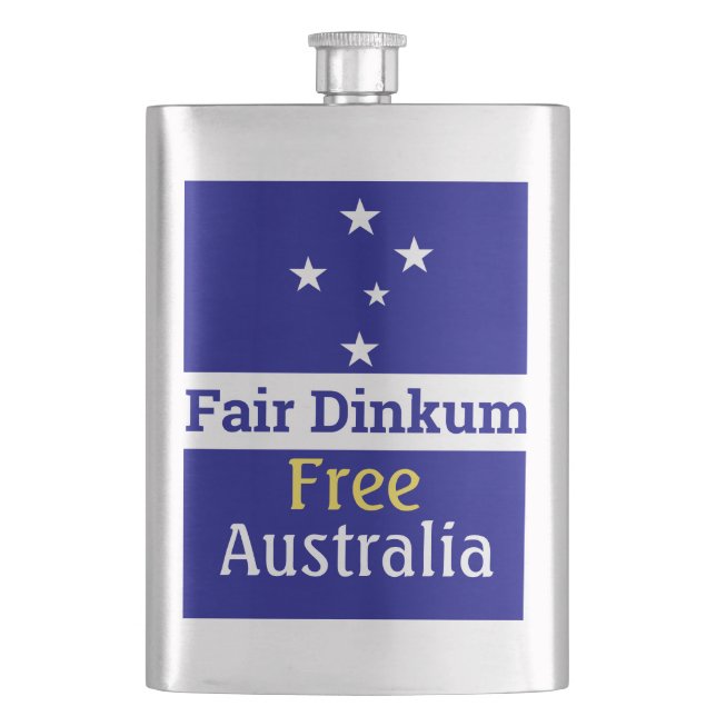 Fair Dinkum Free Australia Flachmann (Vorderseite)