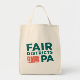 Fair Districts PA Lebensmittelgeschäft Tasche