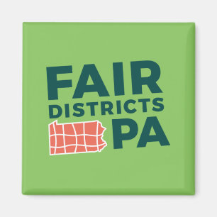 Fair Districts PA Limon Logo Small Magnet