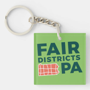 Fair Districts PA-Schlüsselanhänger Schlüsselanhänger