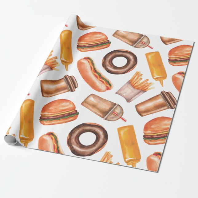 Fair Food Wrapping Paper Geschenkpapier (Ungerollt)