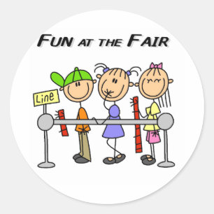 Fair Fun T-Shirts und Geschenke Runder Aufkleber