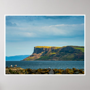 Fair Head Nordirland Wandkunst Küstenklippe Poster