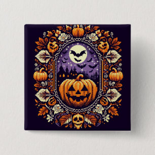 Fair Isle/Colorwork Vintage Halloween/Herbst Button