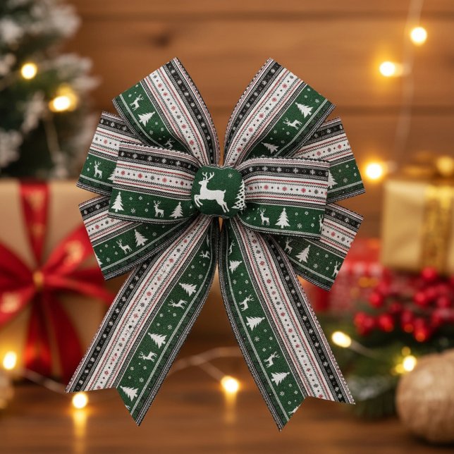 Fair Isle Holiday Knit Satinband (Von Creator hochgeladen)