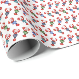Fair Isle Hummer Geschenkpapier