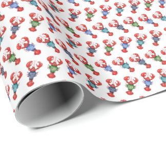 Fair Isle Hummer Geschenkpapier