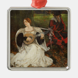 Fair ist meine Liebe (von Edwin Austin Abbey) Ornament Aus Metall