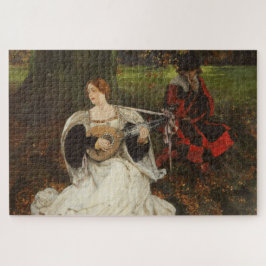 Fair ist meine Liebe (von Edwin Austin Abbey) Puzzle