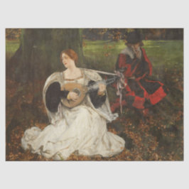 Fair ist meine Liebe (von Edwin Austin Abbey) Seidenpapier