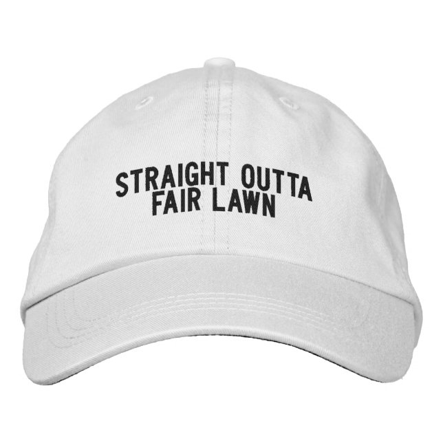 Fair Lawn New Jersey Hat Bestickte Baseballkappe (Vorderseite)