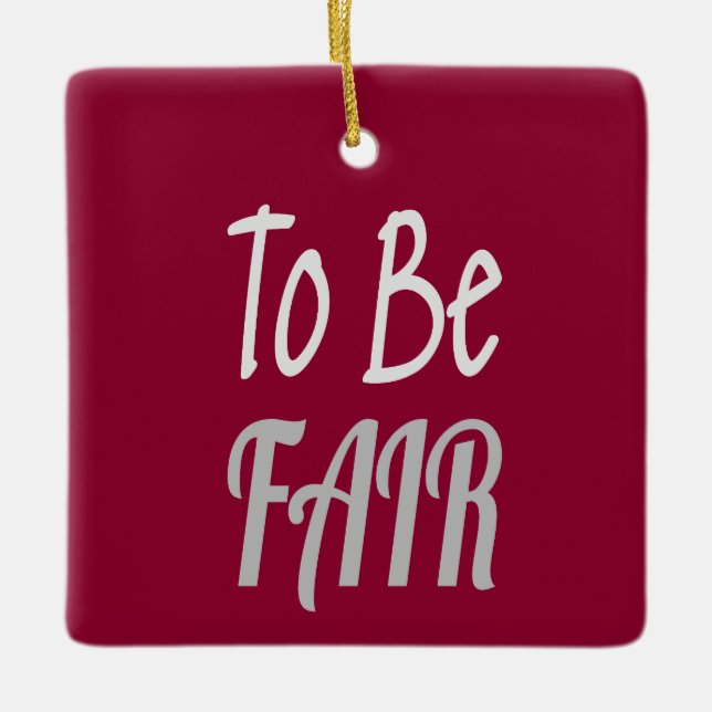 Fair LetterKenny Keramikornament (Vorderseite)
