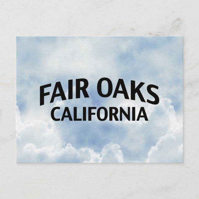 Fair Oaks California Postkarte (Vorderseite)