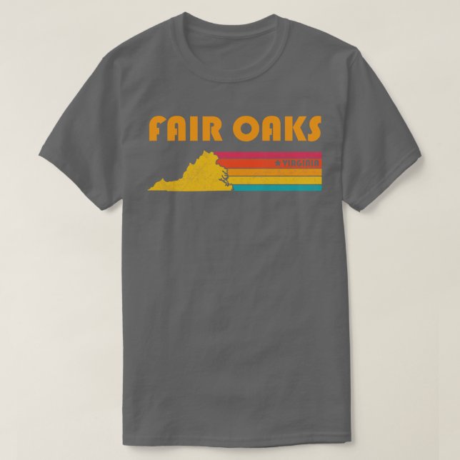 Fair Oaks Virginia Vintag gebeutelte Souvenir T-Shirt (Design vorne)