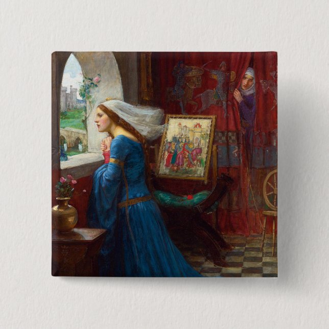 Fair Rosamund c. 1916 von John William Waterhouse Button (Vorderseite)