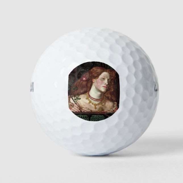 Fair Rosamund (Elegant & schöne Rotkopffrau) Golfball (Vorderseite)