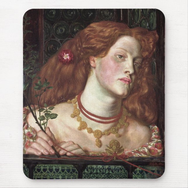 Fair Rosamund (Elegant & schöne Rotkopffrau) Mousepad (Vorne)