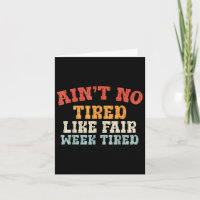 Fair Week Erschöpfung Funny Farm Animal Quote T-sh