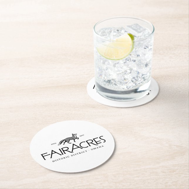 Fairacres Runder Pappuntersetzer (Vor Ort)