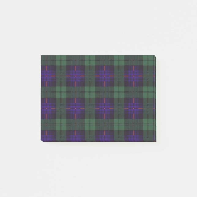 Fairbairn Clan karierter schottischer Kilt Tartan Post-it Klebezettel (Vorderseite)
