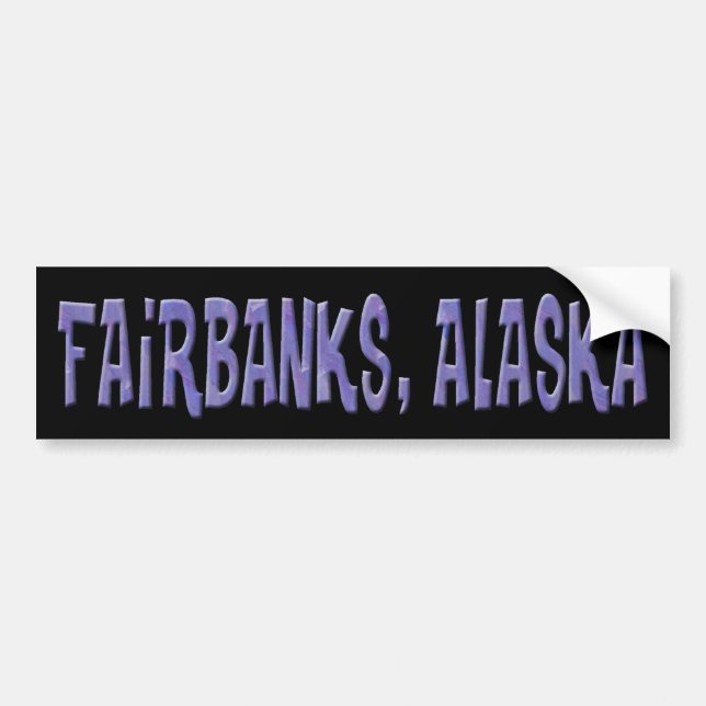 FAIRBANKS, ALASKA AUTOAUFKLEBER (Vorne)