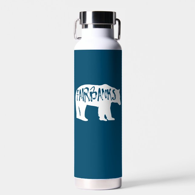 Fairbanks Alaska Bear Trinkflasche (Vorne)