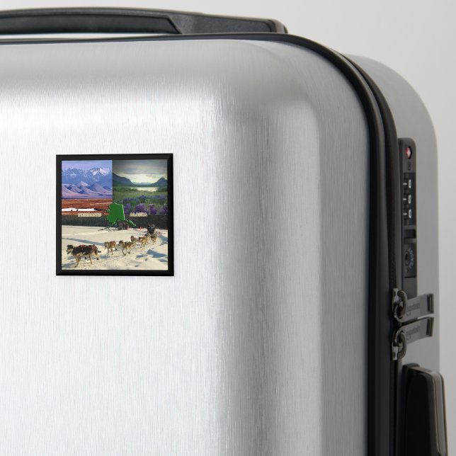 Fairbanks, Alaska Collage Magnet (In Situ (Gepäck))