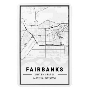 Fairbanks Alaska USA City Travel Magnet