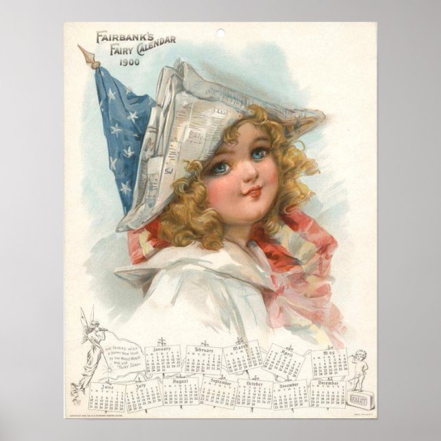 Fairbanks Fairy Calendar 1900 Poster (Vorne)
