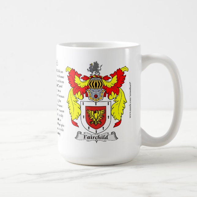 Fairchild-Familien-Wappen Tasse (Rechts)