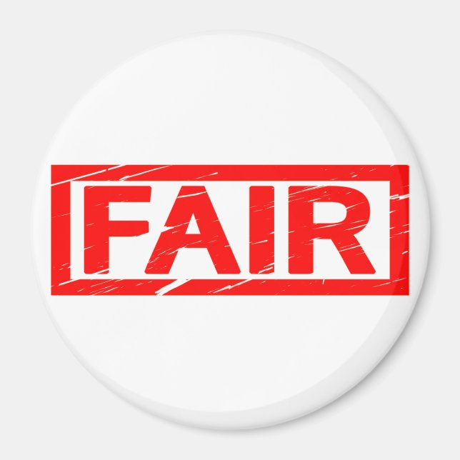 Faire Briefmarke Magnet (Vorne)