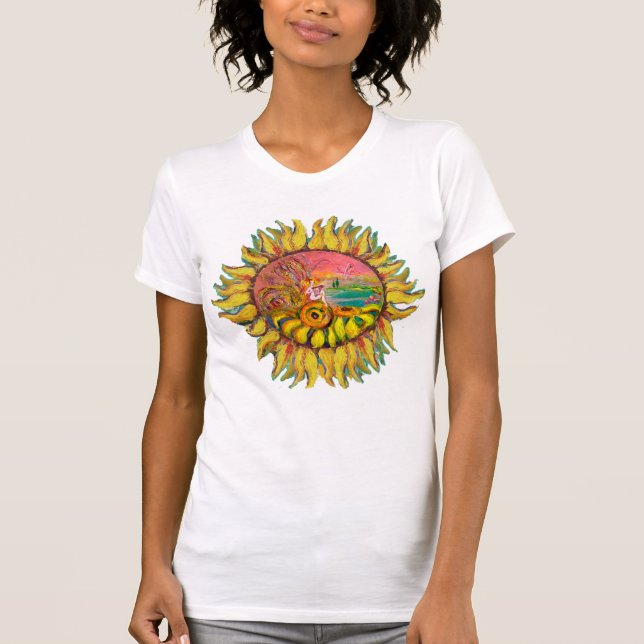 FAIRE DER SONNENBLUMEN SPIELEN LYRA Fantasy Fantas T-Shirt (Vorderseite)