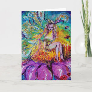 FAIRE IN DER NACHT FEIERTAGSKARTE