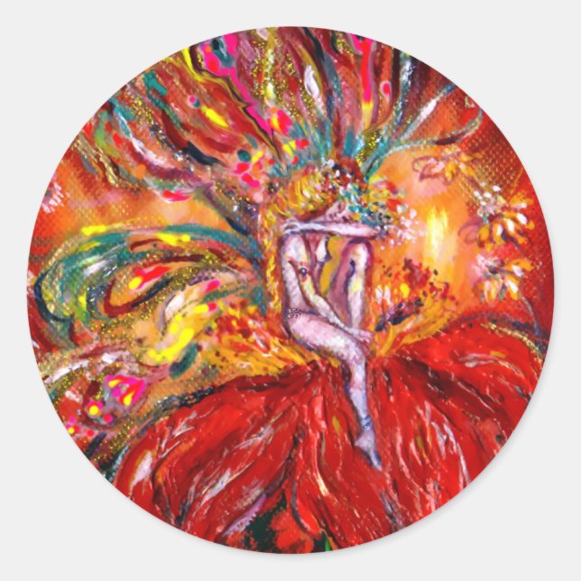 FAIRE IN RED RUNDER AUFKLEBER (Vorderseite)