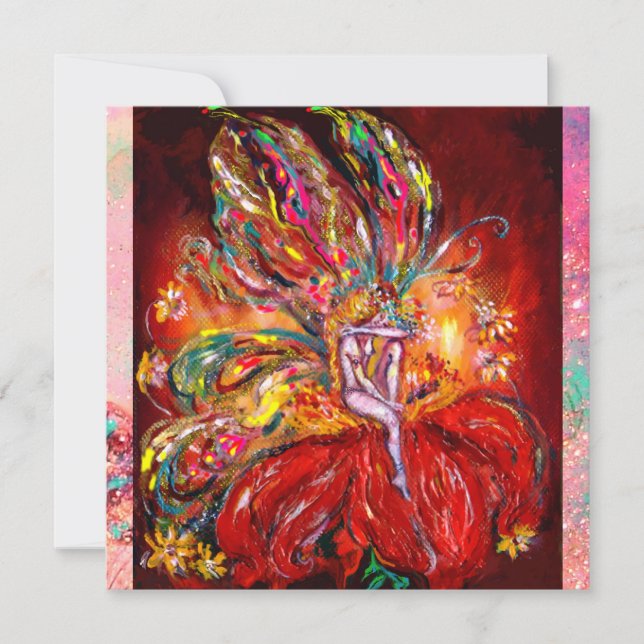 FAIRE IN ROT-Gelb-Grün-Rosa Ankündigung (Vorderseite)