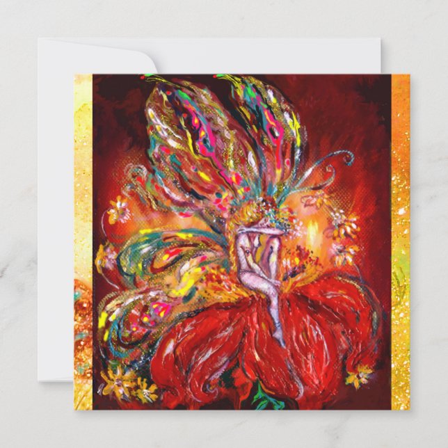 FAIRE IN ROT, gold metallisch, gelb grün Ankündigung (Vorderseite)