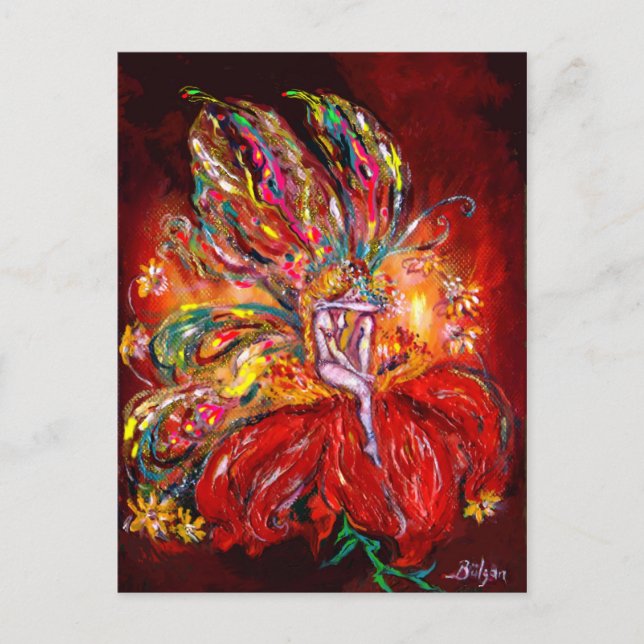 FAIRE IN ROT, Postkarte (Vorderseite)