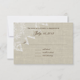 Faire Reaktion der Länder RSVP Karte