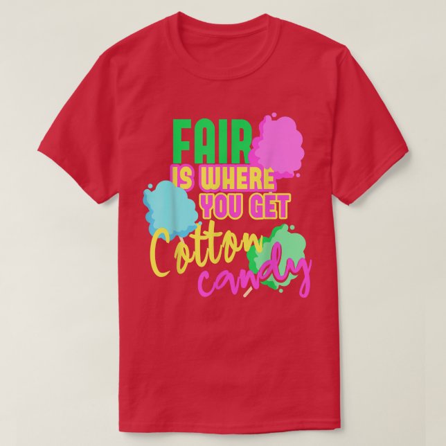 Fairer Cotton Candy Floss T-Shirt (Design vorne)
