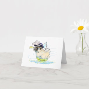 Fairer Mops viel Glück-Karte Karte