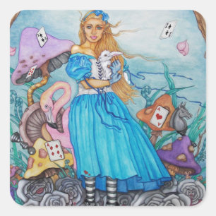 Fairfarren Quadratischer Aufkleber