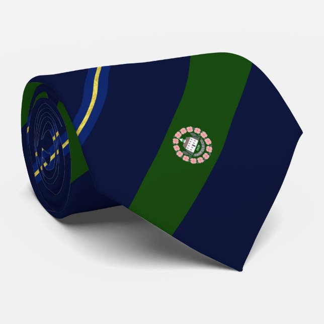 Fairfield (Connecticut) - Stadtflagge Neck Tie Krawatte (Gerollt)