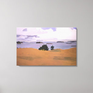 Fairfield Porter - PENOBSCOT BAY MIT GELB Leinwanddruck