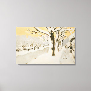 Fairfield Porter - SPÄTER NACHMITTAG SNOW 1972 Leinwanddruck