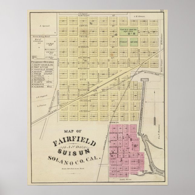 Fairfield, Suisun Poster (Vorne)