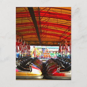 Fairground Dodgem Bumper Cars Postkarte