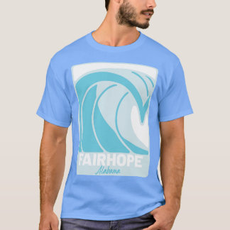 Fairhope Beach Alabama Atlantic Ocean AL Crashing T-Shirt
