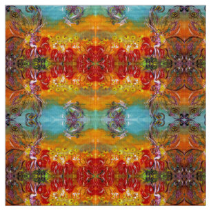 FAIRIEN DER ROTEN BLUME Blumenfantasie Stoff